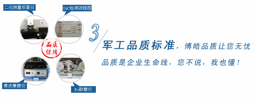 軍工品質(zhì)標(biāo)準(zhǔn)，博皓品質(zhì)讓您無(wú)憂！